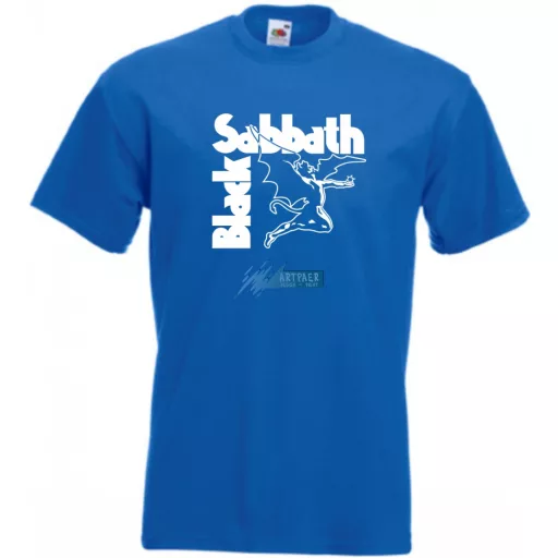 Retro Black Sabbath férfi rövid ujjú póló