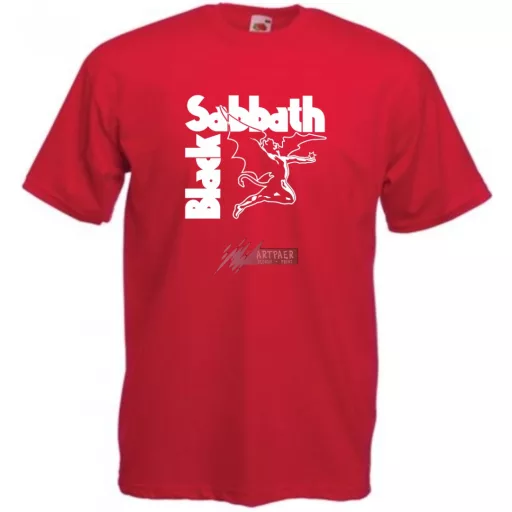 Retro Black Sabbath férfi rövid ujjú póló