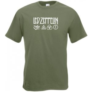 Retro Led Zeppelin férfi rövid ujjú póló