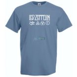 Retro Led Zeppelin férfi rövid ujjú póló