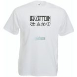 Retro Led Zeppelin férfi rövid ujjú póló