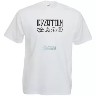 Retro Led Zeppelin férfi rövid ujjú póló
