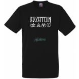 Retro Led Zeppelin férfi rövid ujjú póló