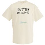 Retro Led Zeppelin férfi rövid ujjú póló