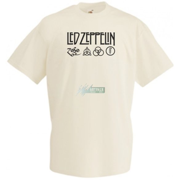 Retro Led Zeppelin férfi rövid ujjú póló