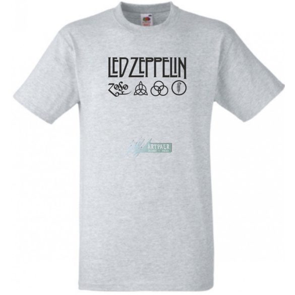 Retro Led Zeppelin férfi rövid ujjú póló