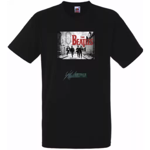 Retro Beatles férfi rövid ujjú póló