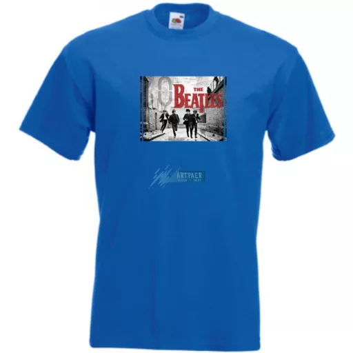 Retro Beatles férfi rövid ujjú póló