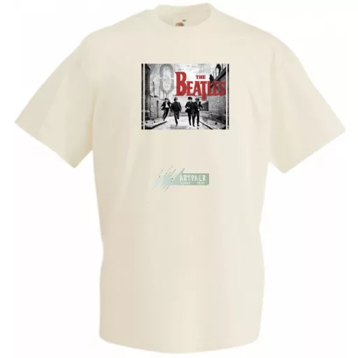 Retro Beatles férfi rövid ujjú póló
