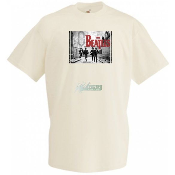 Retro Beatles férfi rövid ujjú póló