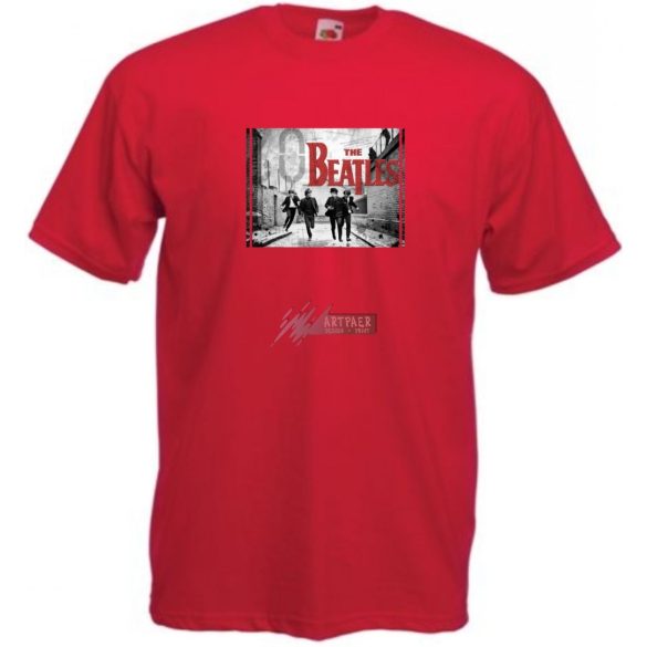 Retro Beatles férfi rövid ujjú póló