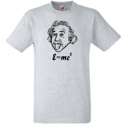 Humoros Einstein - E=m*c2 férfi rövid ujjú póló