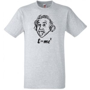 Humoros Einstein - E=m*c2 férfi rövid ujjú póló