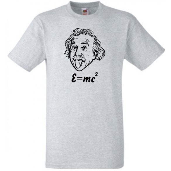 Humoros Einstein - E=m*c2 férfi rövid ujjú póló