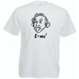 Humoros Einstein - E=m*c2 férfi rövid ujjú póló