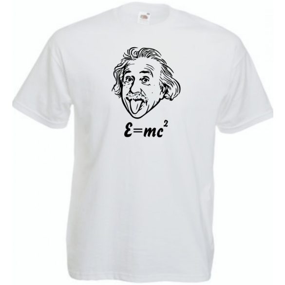 Humoros Einstein - E=m*c2 férfi rövid ujjú póló