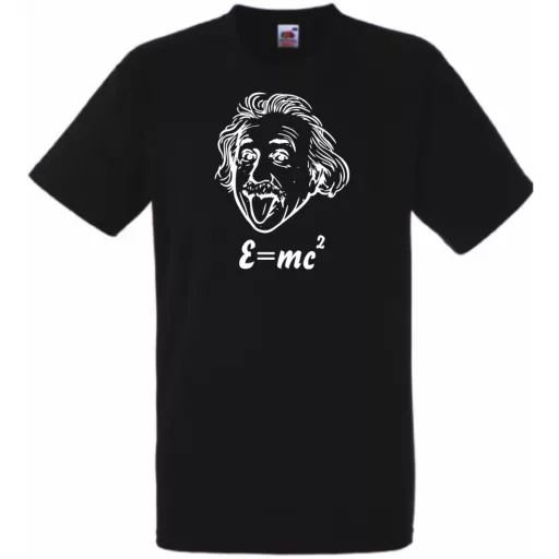 Humoros Einstein - E=m*c2 férfi rövid ujjú póló