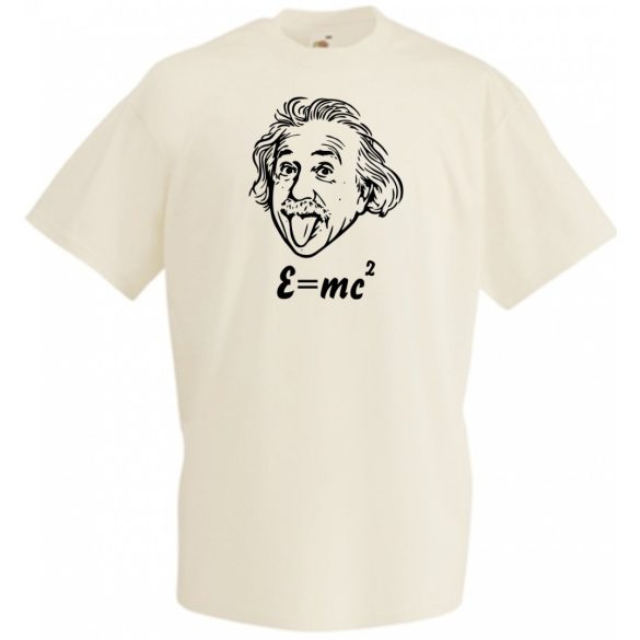 Humoros Einstein - E=m*c2 férfi rövid ujjú póló