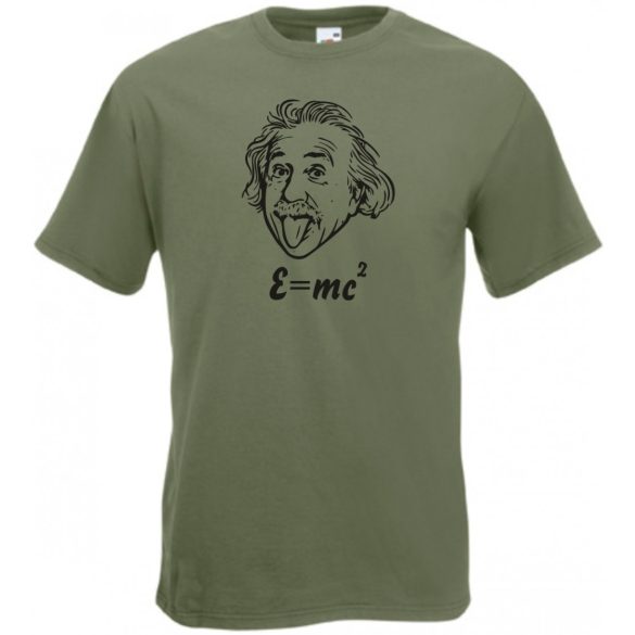 Humoros Einstein - E=m*c2 férfi rövid ujjú póló