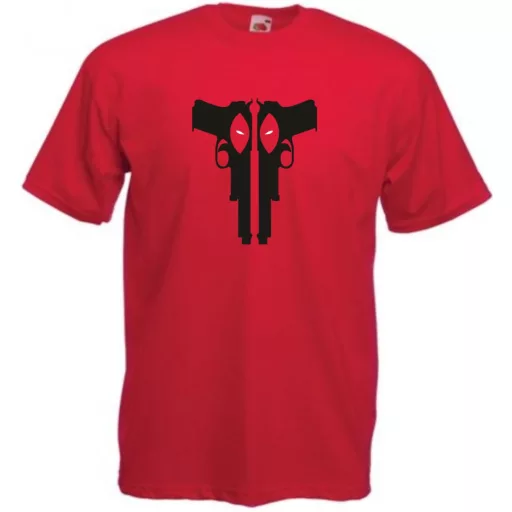 Hősök minima Deadpool stílus férfi rövid ujjú póló