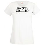 Auto fan Opel Astra kontúr női rövid ujjú póló