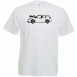 Auto fan Opel Astra kontúr férfi rövid ujjú póló