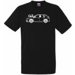 Auto fan Opel Astra kontúr férfi rövid ujjú póló