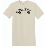 Auto fan Opel Astra kontúr férfi rövid ujjú póló