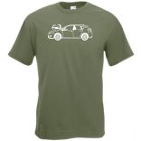 Auto fan Opel Astra kontúr férfi rövid ujjú póló