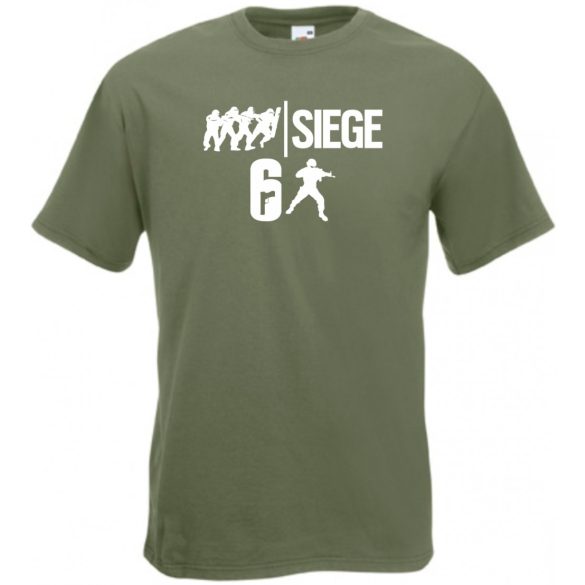 Harci játékok - RainbowSix Siege férfi rövid ujjú póló