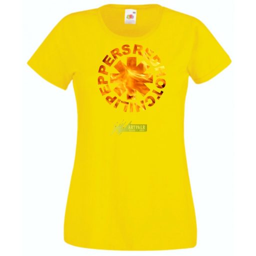 Lángoló piros csípős paprika RHCP női rövid ujjú póló