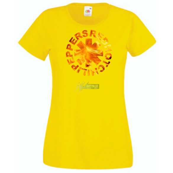 Lángoló piros csípős paprika RHCP női rövid ujjú póló