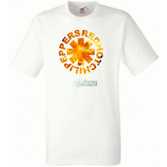 Lángoló piros csípős paprika RHCP férfi rövid ujjú póló