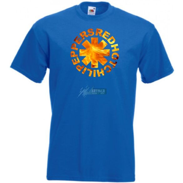 Lángoló piros csípős paprika RHCP férfi rövid ujjú póló