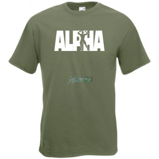 Alpha - Alfa - Falkavezér férfi rövid ujjú póló