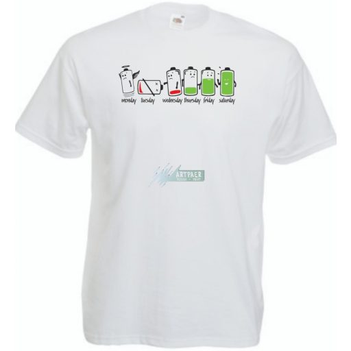 A heti (fáradság) töltöttség gyerek rövid ujjú póló