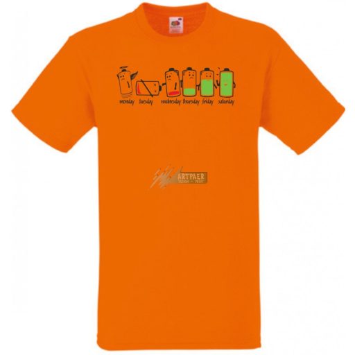 A heti (fáradság) töltöttség gyerek rövid ujjú póló