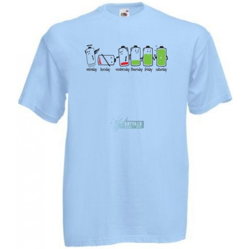 A heti (fáradság) töltöttség gyerek rövid ujjú póló