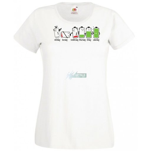 A heti (fáradság) töltöttség női rövid ujjú póló