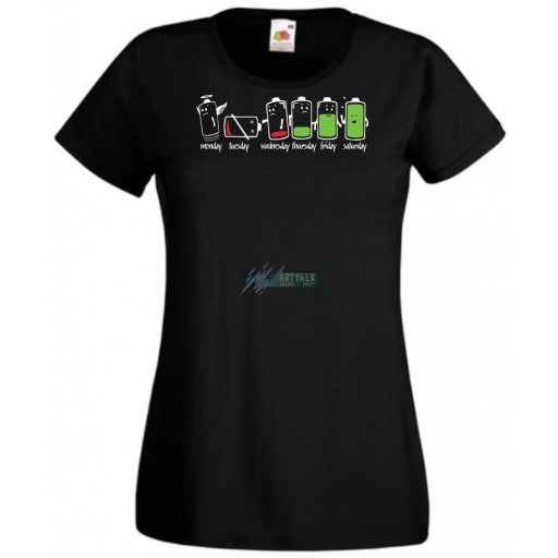 A heti (fáradság) töltöttség női rövid ujjú póló