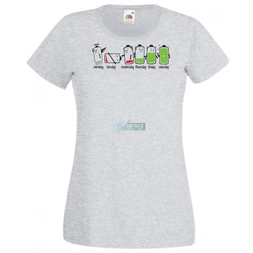 A heti (fáradság) töltöttség női rövid ujjú póló