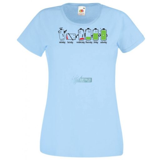 A heti (fáradság) töltöttség női rövid ujjú póló