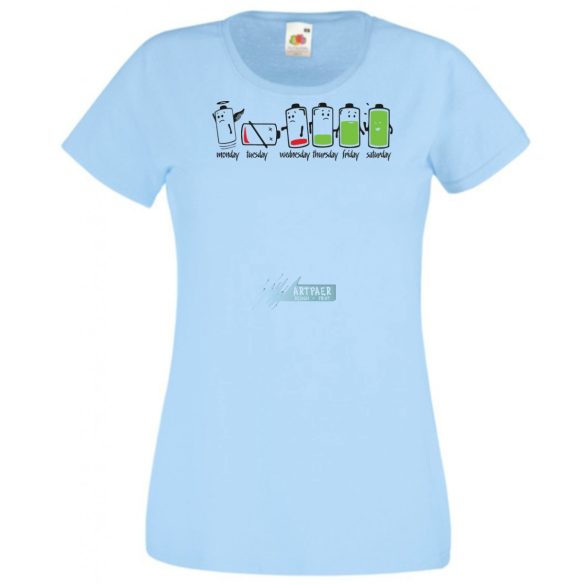 A heti (fáradság) töltöttség női rövid ujjú póló