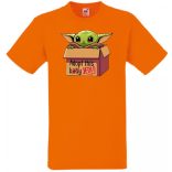 Humor-paródia Fan Art Baby jedi, dobozban gyerek rövid ujjú póló