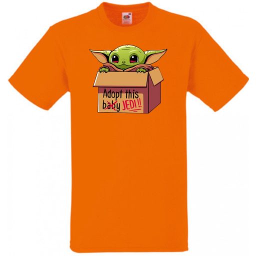Humor-paródia Fan Art Baby jedi, dobozban gyerek rövid ujjú póló