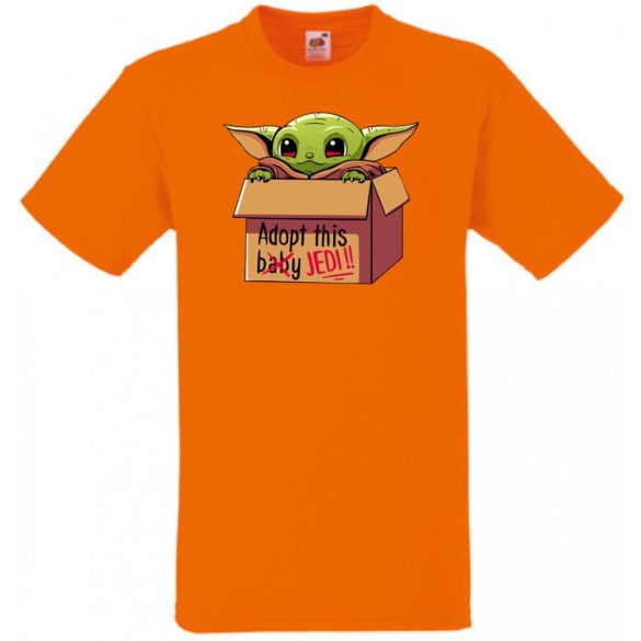 Humor-paródia Fan Art Baby jedi, dobozban gyerek rövid ujjú póló