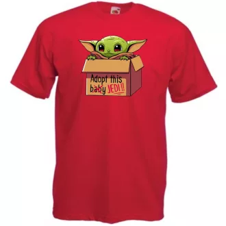   Humor-paródia Fan Art Baby jedi, dobozban gyerek rövid ujjú póló