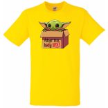 Humor-paródia Fan Art Baby jedi, dobozban gyerek rövid ujjú póló