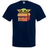 Humor-paródia Fan Art Baby jedi, dobozban gyerek rövid ujjú póló