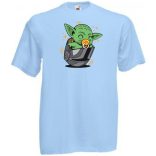 Humor-paródia Fan Art Baby jedi, dobozban gyerek rövid ujjú póló